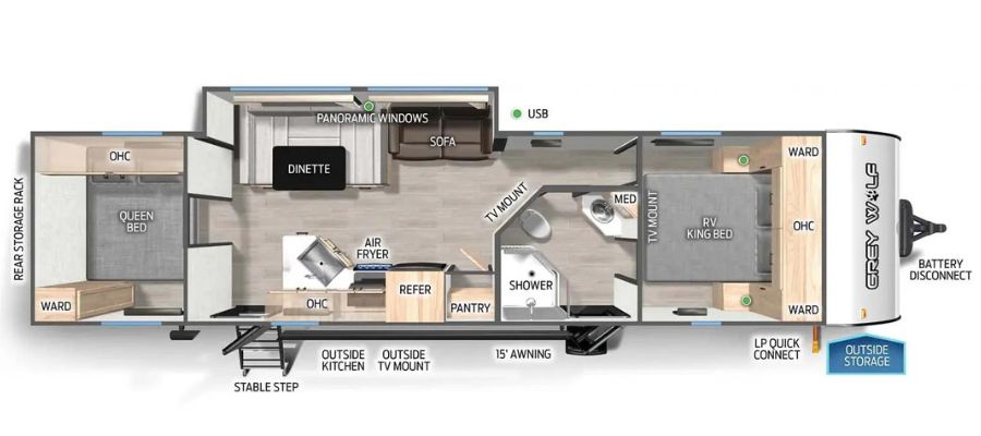 2022 Forest River greywolf black label